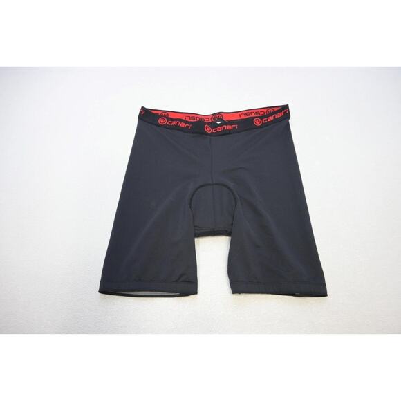 Canari Padded Cycling Biking Shorts Black Compression Mens Size 2XL XXL - Picture 1 of 5